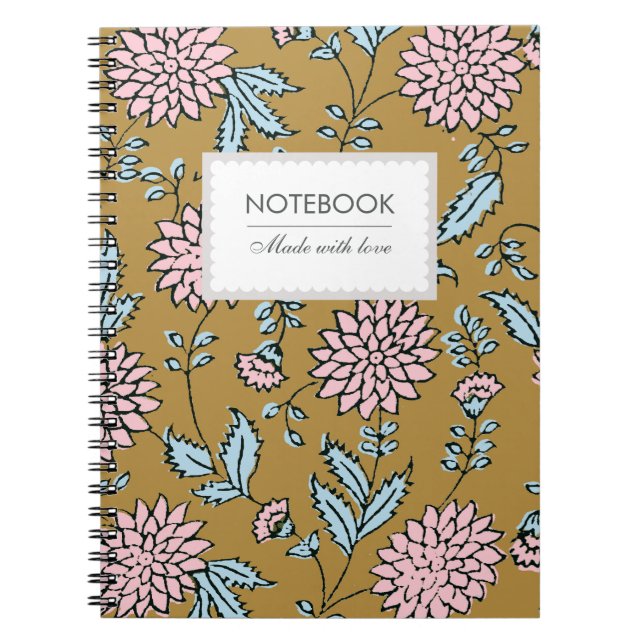 Cuaderno Portátil de mostaza inspirado en el bloqueo person (Frente)