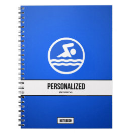 Cuaderno Portátil de natación personalizado