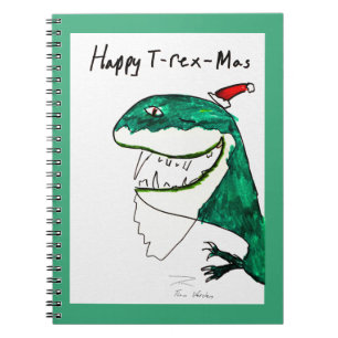 Cuaderno Portátil de Navidades T-Rex-Mas