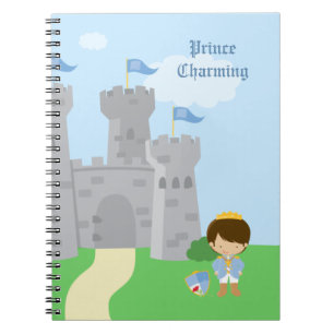 Cuaderno Portátil de niños encantadores de príncipe real pe