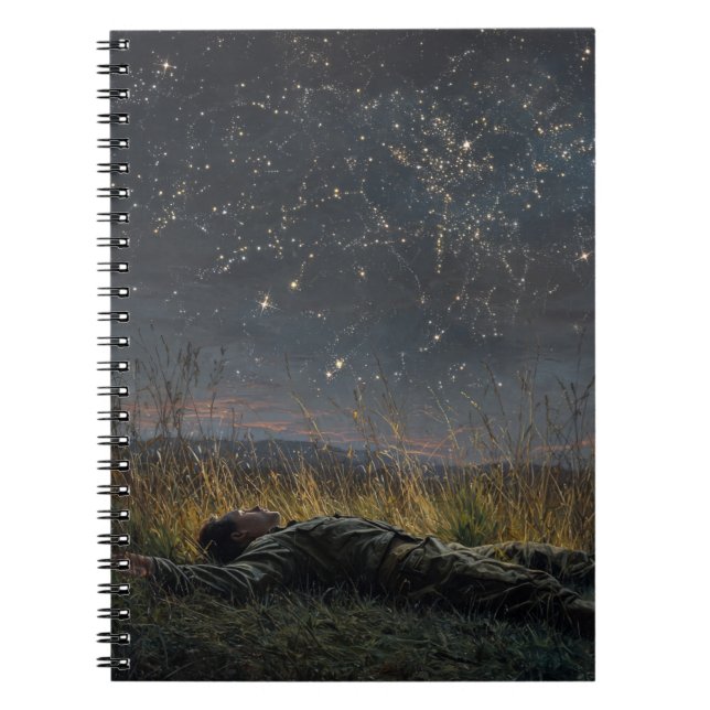 Cuaderno Portátil de noche de sueño Starlit Field (Frente)
