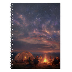 Cuaderno Portátil de noche Galaxy Campfire Starry