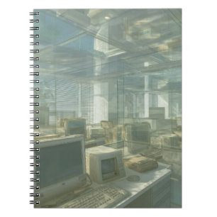 Cuaderno Portátil de oficina de vidrio de época de ensueño