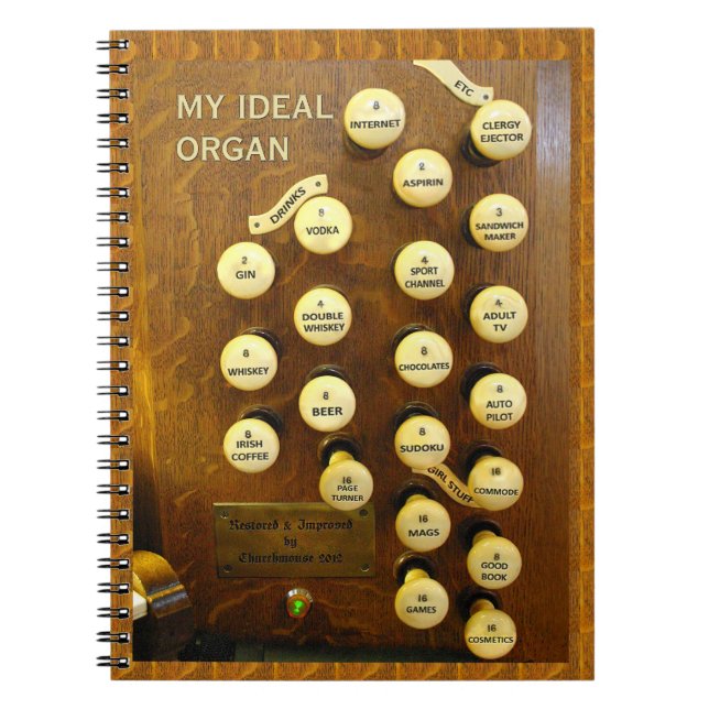 Cuaderno Portátil de órganos ideal (Frente)
