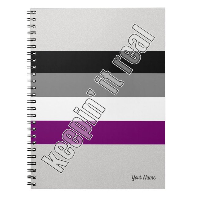 Cuaderno Portátil de orgullo asexual (Frente)