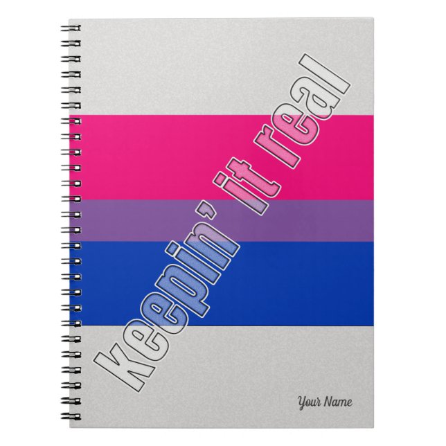 Cuaderno Portátil de orgullo bisexual (Frente)