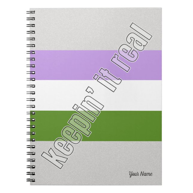 Cuaderno Portátil de Orgullo de Género (Frente)