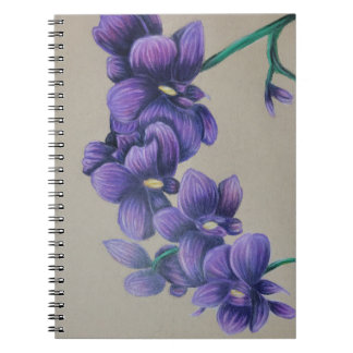 Cuaderno Portátil de orquídea púrpura