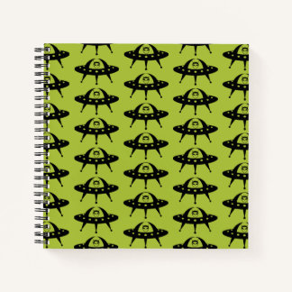 Cuaderno Portátil de oscilación espacial UFO para ciencia f