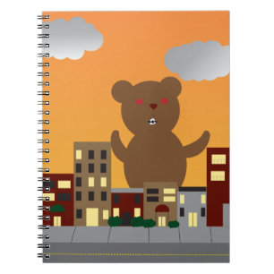 Cuaderno Portátil de oso monstruoso