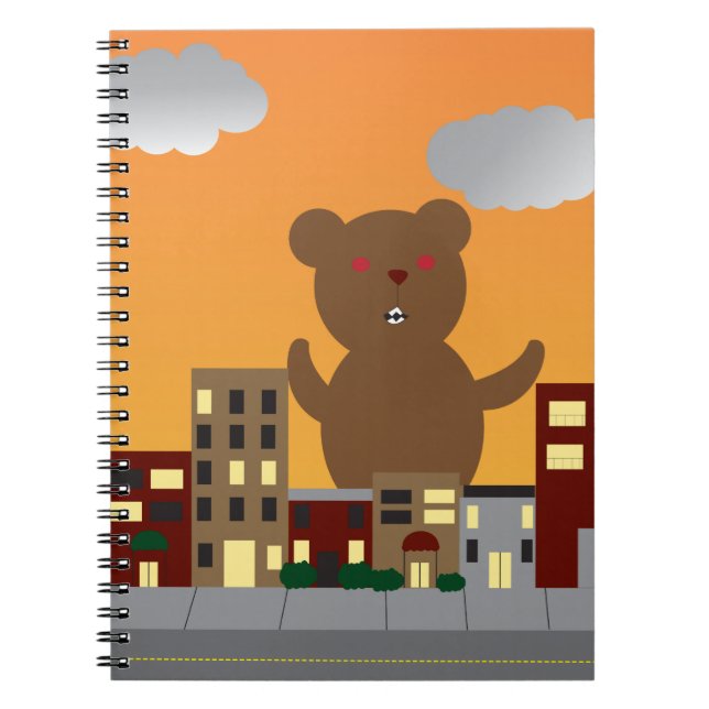 Cuaderno Portátil de oso monstruoso (Frente)