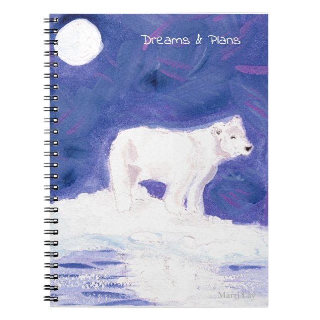 Cuaderno Portátil de oso polar (Frente)