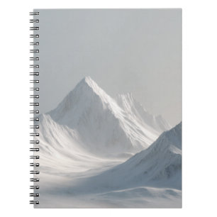 Cuaderno Portátil de paisajes de montaña cubiertos de nieve