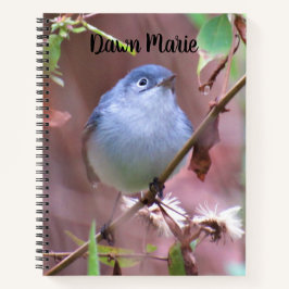 Cuaderno Portátil de pájaro trasero personalizado