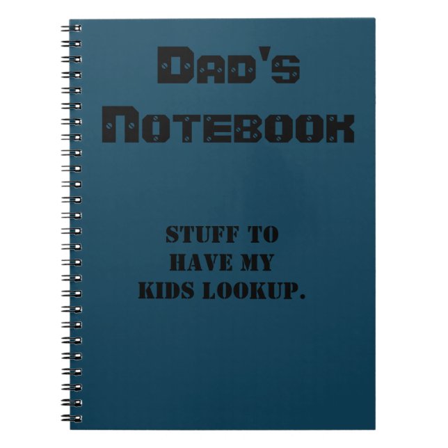 Cuaderno Portátil de papá (Frente)