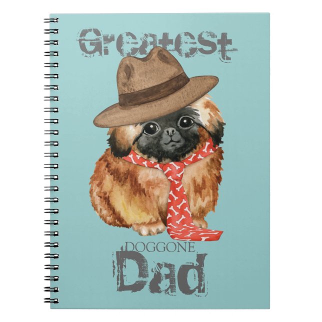 Cuaderno Portátil de papá pekingés (Frente)