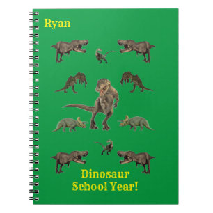 Cuaderno Portátil de papel de ajuste de dinosaurios