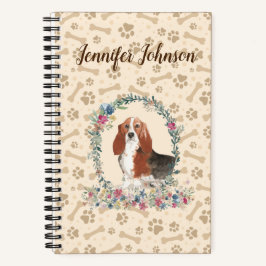 Cuaderno Portátil de papel de garrapata de perro y cutis fl