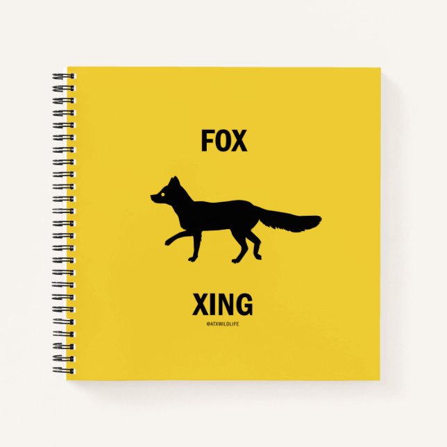 Cuaderno Portátil de papel gráfico de cruce de Fox (Anverso)
