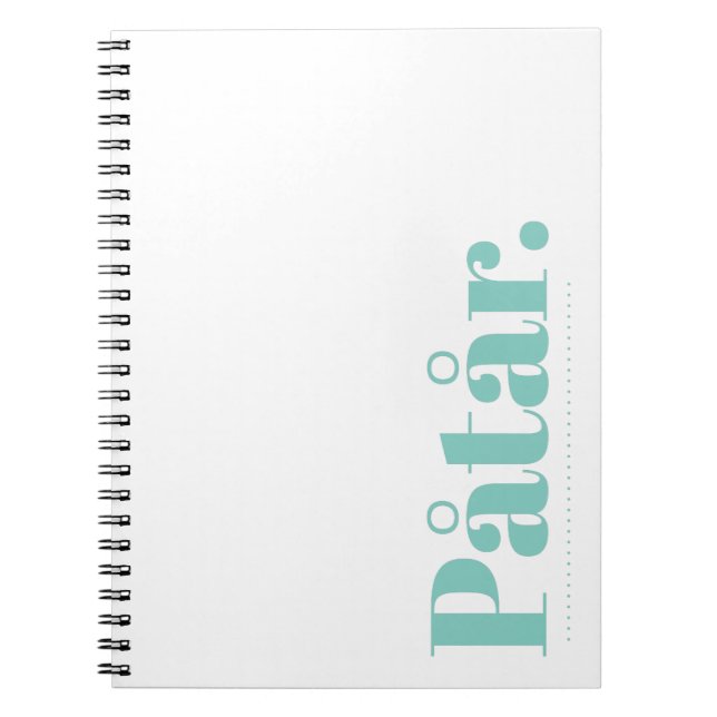 Cuaderno Portátil de Påtår (Frente)