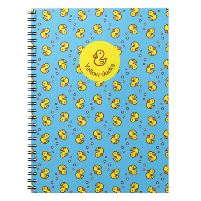 Cuaderno Portátil de patos amarillos (Frente)