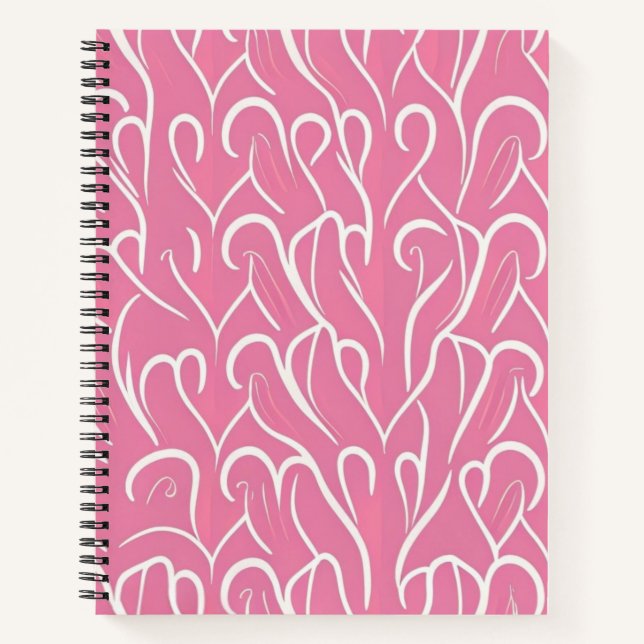 Cuaderno Portátil de patrón cardíaco (Anverso)