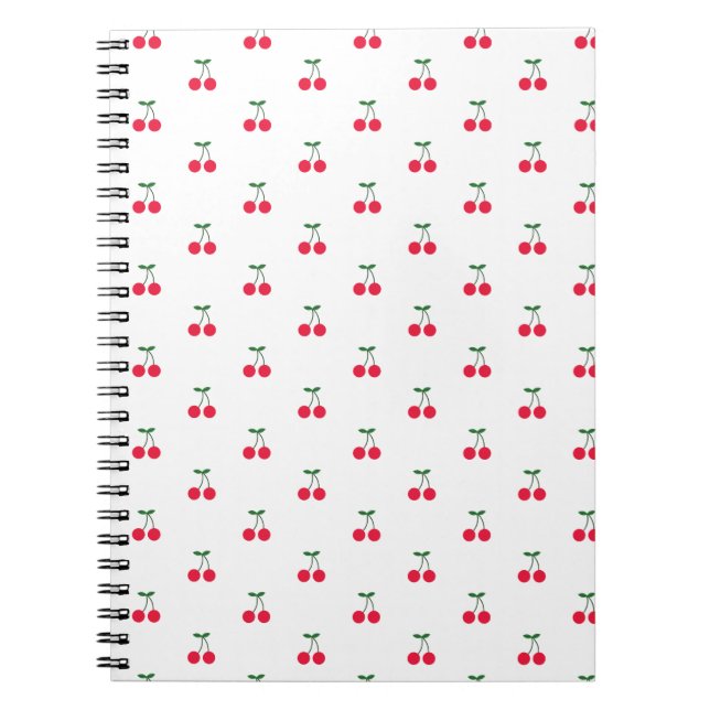 Cuaderno Portátil de patrón de cerezo dulce (Frente)