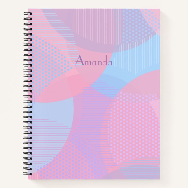 Cuaderno Portátil de patrón de círculo (Anverso)