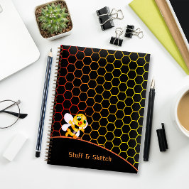 Cuaderno Portátil de patrón de combo de miel