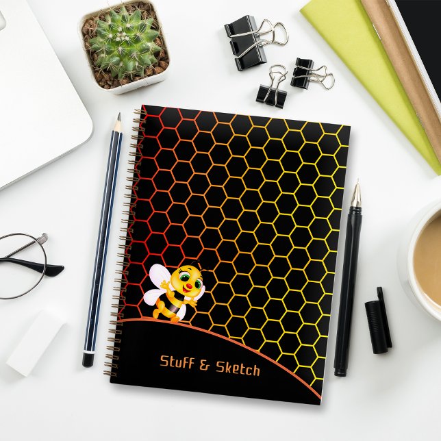 Cuaderno Portátil de patrón de combo de miel (Subido por el creador)