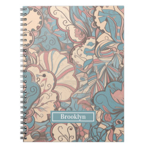 Cuaderno Portátil de patrón de dibujo de dibujo de dibujo d