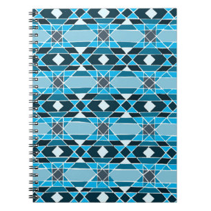 Cuaderno Portátil de patrón de inclinación azul claro/verde