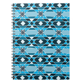 Cuaderno Portátil de patrón de inclinación azul claro/verde