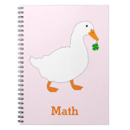 Cuaderno Portátil de patrón de pato personalizado