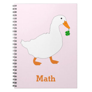 Cuaderno Portátil de patrón de pato personalizado