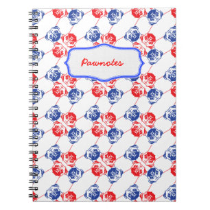 Cuaderno Portátil de patrón de pug