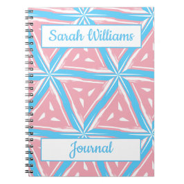 Cuaderno Portátil de patrón de triángulo de orgullo transve