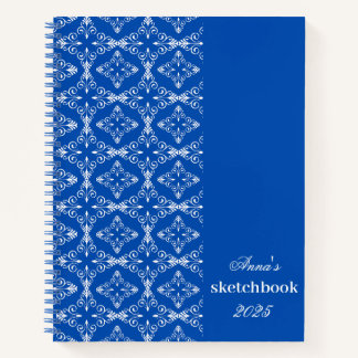 Cuaderno Portátil de patrón de vector blanco personalizado