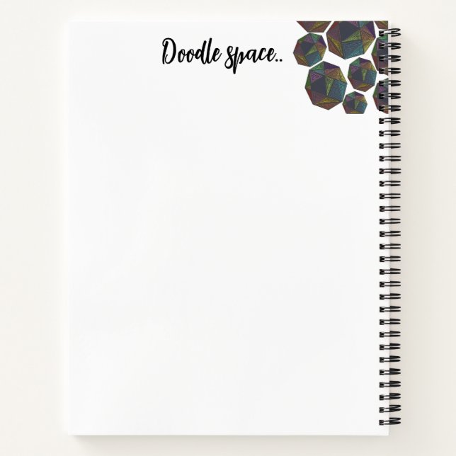 Cuaderno Portátil de patrón de zentángulo de visión rápida (Reverso)