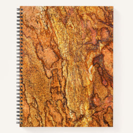 Cuaderno Portátil de patrón espiral de piedra de granito