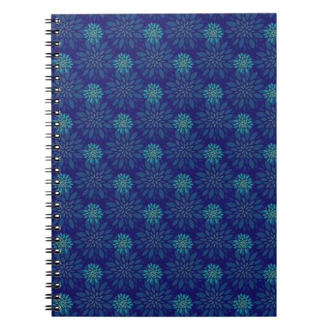 Cuaderno Portátil de patrón floral (Frente)