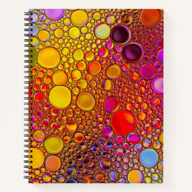 Cuaderno Portátil de patrón multicolor (Anverso)