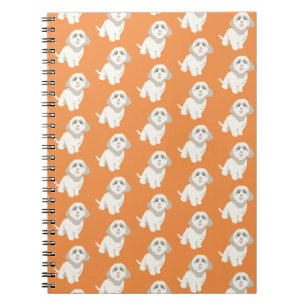 Cuaderno Portátil de perro naranja
