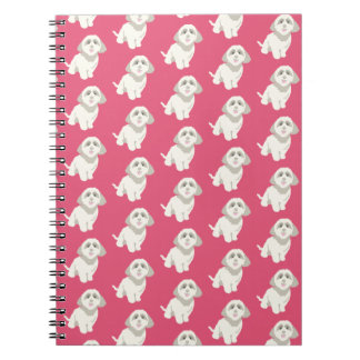 Cuaderno Portátil de perro rosa
