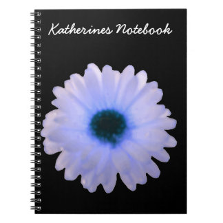 Cuaderno Portátil de Personalizable blanco y azul marino