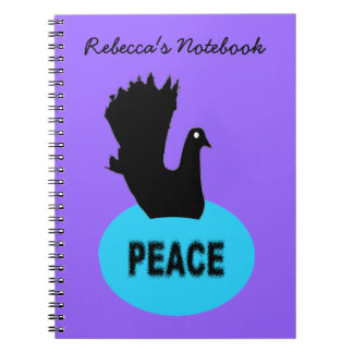 Cuaderno Portátil de Personalizable de palangrería de paz a