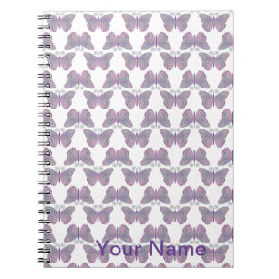 Cuaderno Portátil de Personalizable de patrón de mariposa