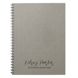 Cuaderno Portátil de Personalizable de textura de tela suti