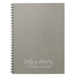Cuaderno Portátil de Personalizable de textura de tela suti