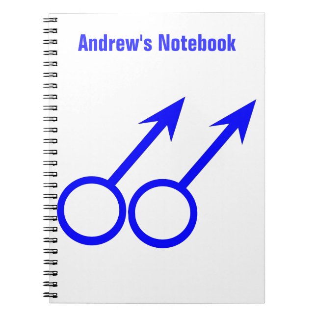 Cuaderno Portátil de Personalizable Gay Aovers (Frente)